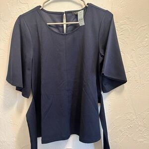 Ann Taylor Classic Navy Blouse